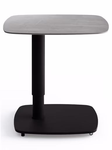 Beistelltisch Camas - LBH ca. 50x50x48 cm, Keramik, Dunkelgrau