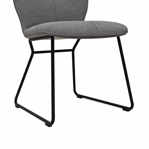 Stuhl Dinner - Stoff, Grau