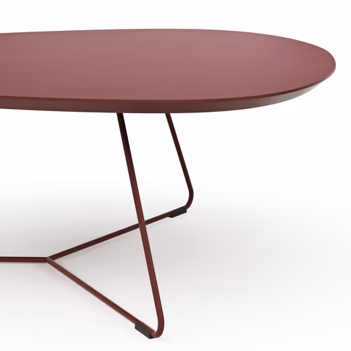 Couchtisch Fano - LBH ca. 87x78x33 cm, Fenix, Bordeaux