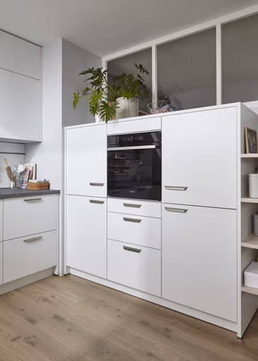 U-Küche 50.100 GL 5 521, Kristallweiß