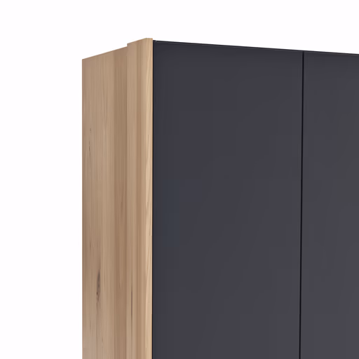 Drehtürenschrank Viana - B ca. 303cm, Lack, Anthrazit