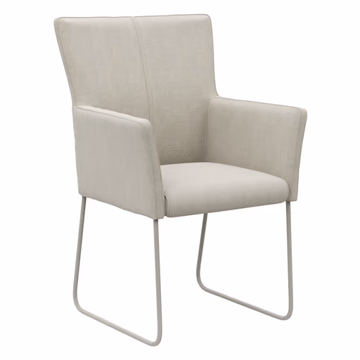 Armlehnstuhl Cosyra - Stoff, Natur