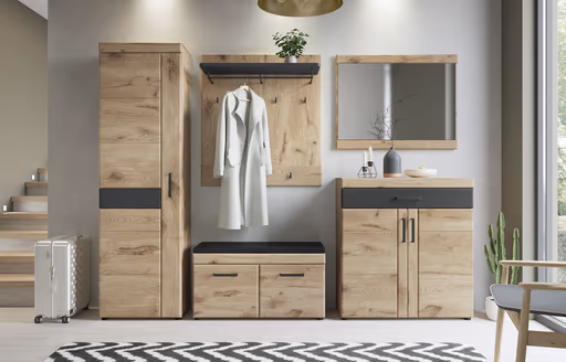 Paneel- Eiche Dekor, Dunkelgrau