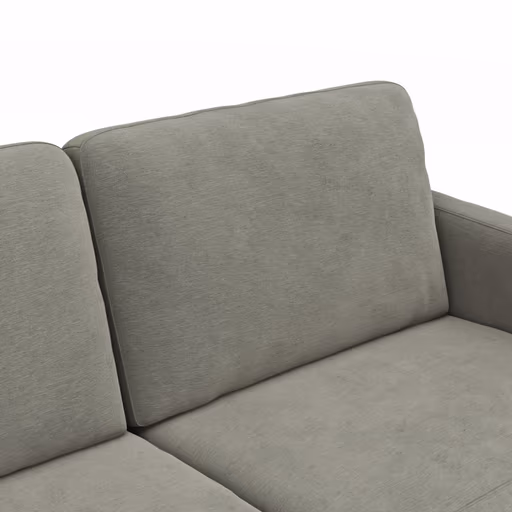 Wohnlandschaft Enna - Ecke links, 2,5-Sitzer, Longchair rechts, Stoff, Grau