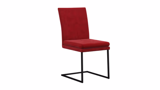 Freischwinger Saragossa - Stoff, Rot