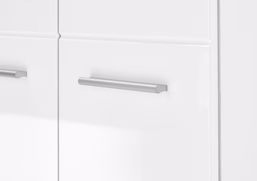 Schuhbank- Weiß, Weiß, Hochglanz