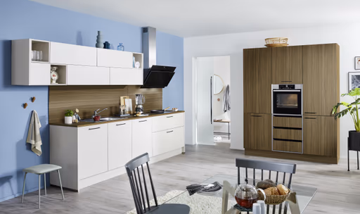 Winkelküche 41.110 1 422, Eiche Nero Nachbildung