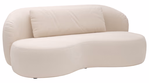 Chaiselongue Karasu - Stoff, Creme