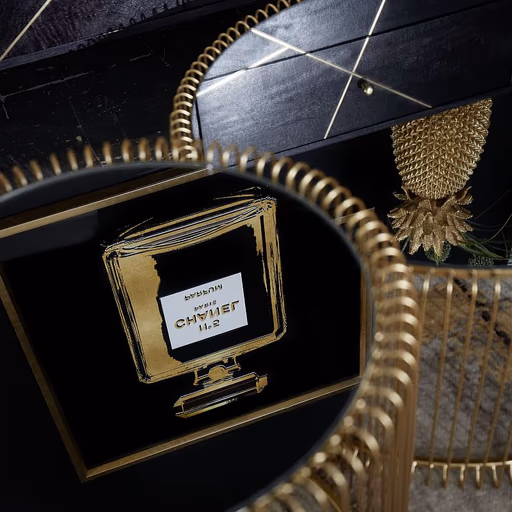 Couchtisch- 2-er Set, Messing, Pulverbeschichtet, Goldfarben, Glas