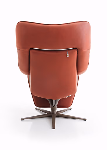 Sessel - Relaxfunktion motorisch, Leder Rot