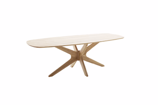 Esstisch - LB ca. 200x100 cm, Wildeiche massiv geölt, Schweizer Kante