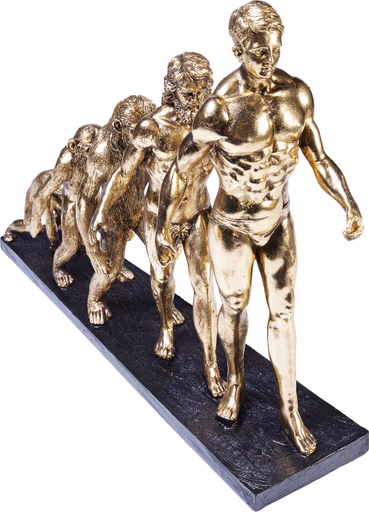 Deko-Figur- BHT ca. 58x43x19 cm, Goldfarben, Schwarz