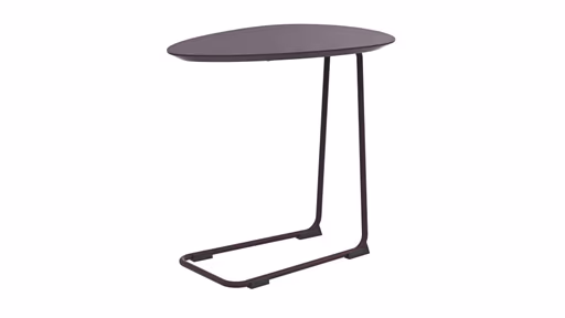 Sofatisch Fano - LBH ca. 57x39x54 cm, Fenix, Aubergine