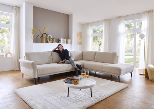Ecksofa - 3-Sitzer mit Ecke rechts