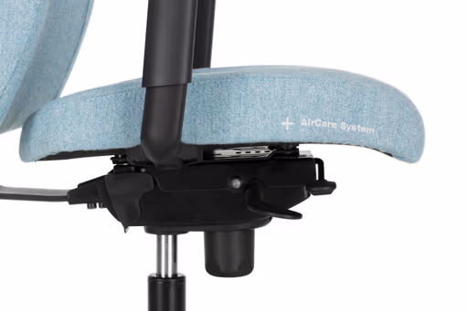 Chefsessel - mit Ergo-Rückenpolsterung und 3D-Armlehnen, Stoff, Schwarz