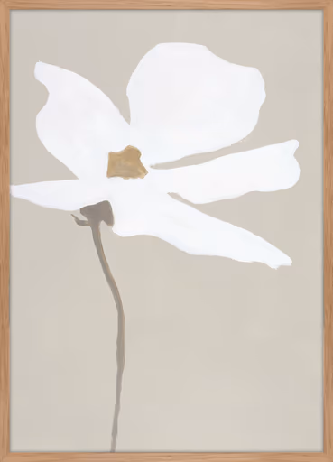 Gerahmter Digitaldruck - BHT ca. 50x70x2 cm, Hellbeige