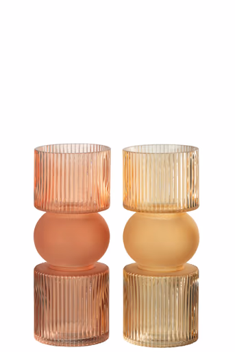 Deko-Vase - DH ca. 10x25 cm, Orange