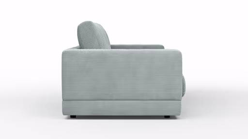 Sofa Juni - 2-Sitzer, Cord, Hellblau