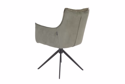 Armlehnstuhl MANDY - drehbar, Stoff, Grün