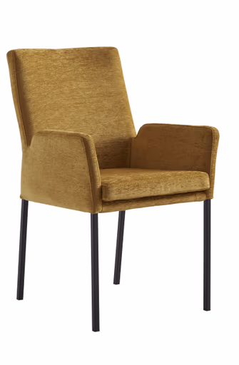 Armlehnstuhl Tuma - Stoff, Caramel