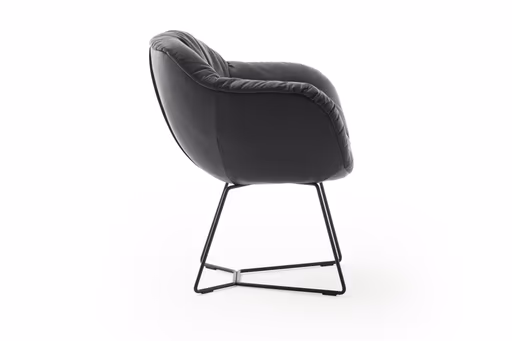 Dinnerchair Sevano - Leder, Anthrazit
