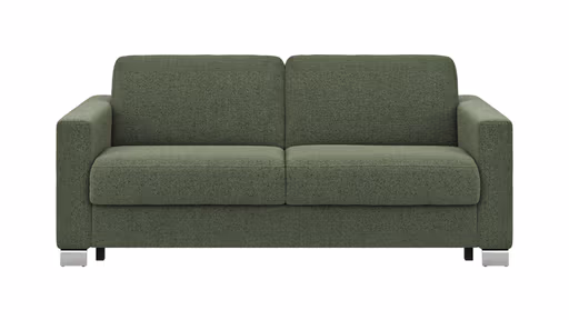 Sofa Nuoro - 2,5-Sitzer inkl. Schlaffunktion, Armlehne 1, Stoff, Olivgrün