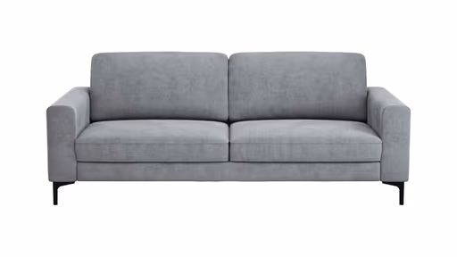 Sofa Oviedo - 3-Sitzer, Stoff, Grau