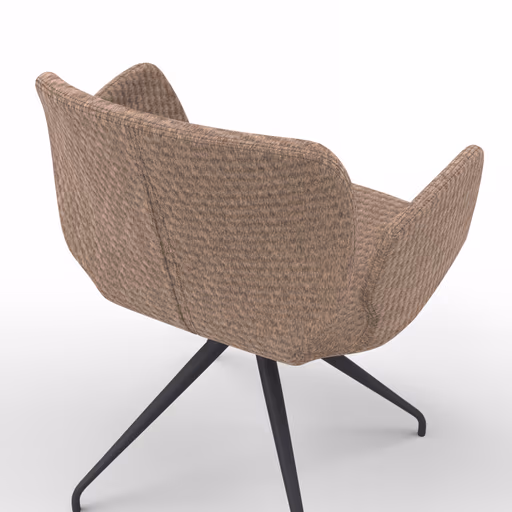 Armlehnstuhl Saltino - Stoff, Taupe