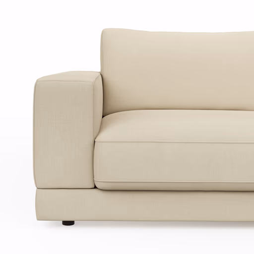 Megasofa Juni Lounge - B ca. 252 cm, Stoff, Offwhite