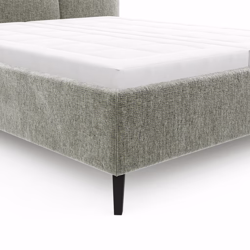 Bettgestell Carmen - Liegefläche ca. 180x200cm, Stoff, Moos