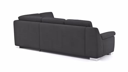Ecksofa Tavira - 2,5-Sitzer mit Ecke rechts, Stoff, Anthrazit