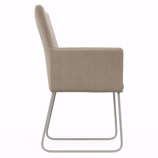 Armlehnstuhl Cosyra - Stoff, Beige