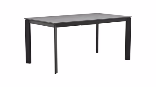 Esstisch Menosa - ausziehbar, LB ca. 160x90 cm, Keramik, Anthrazit