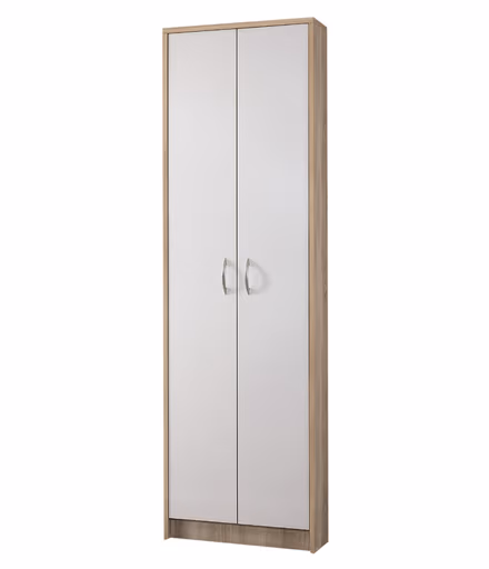 Seitenschrank - B ca. 55 cm, Sonoma, Weiß