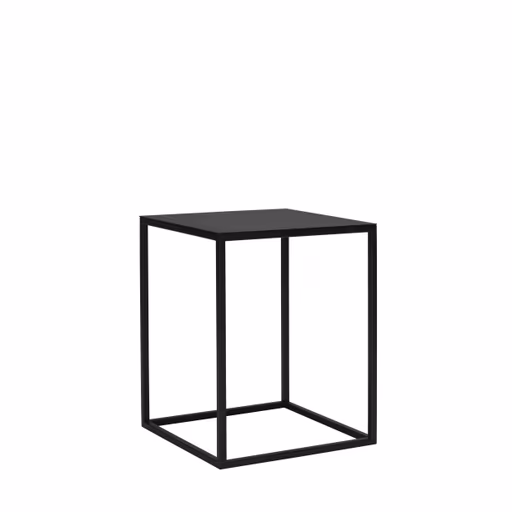 Beistelltisch Kai - LBH ca. 40x40x50 cm, Metall, Schwarz