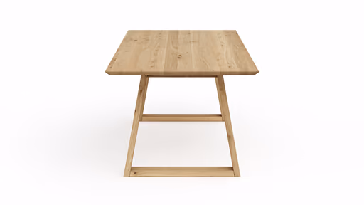 Esstisch Belfast - LB ca. 220x100 cm, Eiche massiv, Legno, Trapezgestell