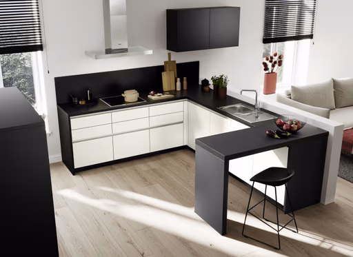 U-Küche 51.210 CO 2 524, weiß