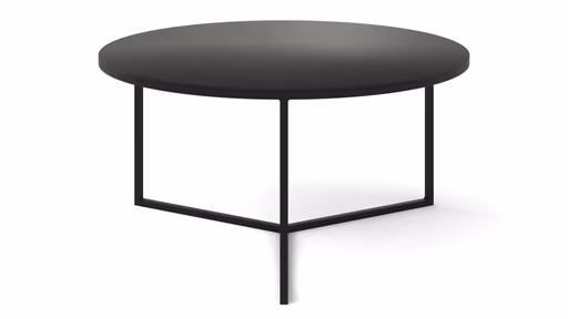 Couchtisch Joan 3 - LBH ca. 80x80x41,5 cm, Metall, Schwarz