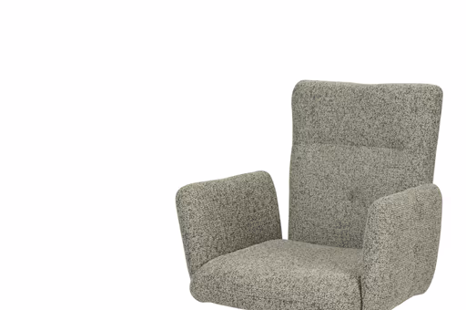 Armlehnstuhl MYLENE - drehbar, Stoff, Schlamm