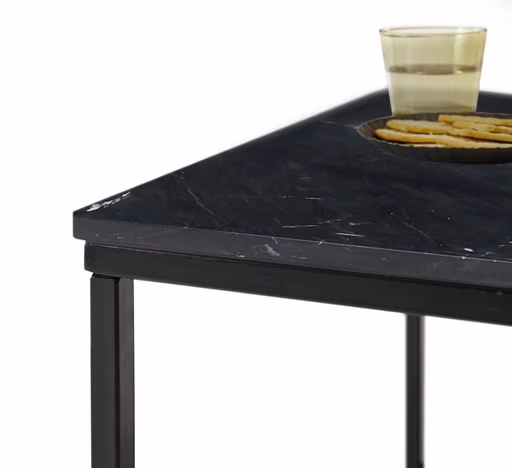 Couchtisch - BHT ca. 60x46x40 cm, Schwarz