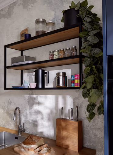 Küchenzeile 51.210 GL 2 525, tiefblau matt