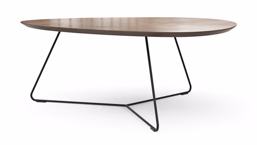 Couchtisch Fano - LBH ca. 96x86x38 cm, HPL Laminat, Bronze