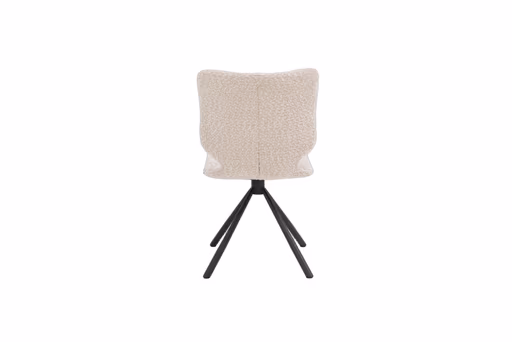 Stuhl Cupi - Stativ, Stoff, Ecru