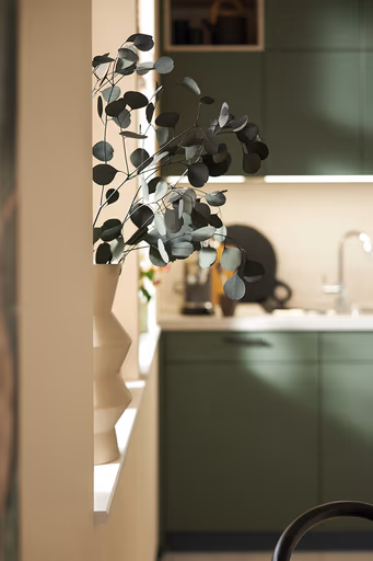 Küchenzeile 51.220 10 525, Eukalyptusgrün matt AFP