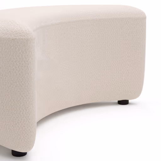 Anstellhocker Karasu - Stoff, Creme