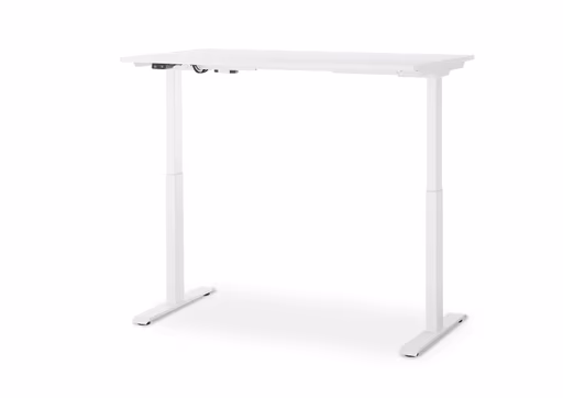 Schreibtisch GELI - höhenverstellbar, LB ca. 140x80 cm, Weiß