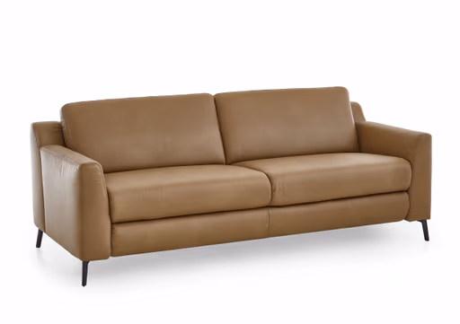 Sofa - 2,5-Sitzer, Leder, Braun