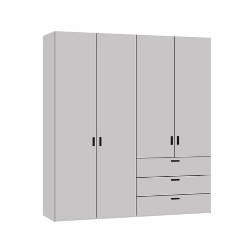 Drehtürenschrank JOIN IT- B ca. 202 cm, Hellgrau