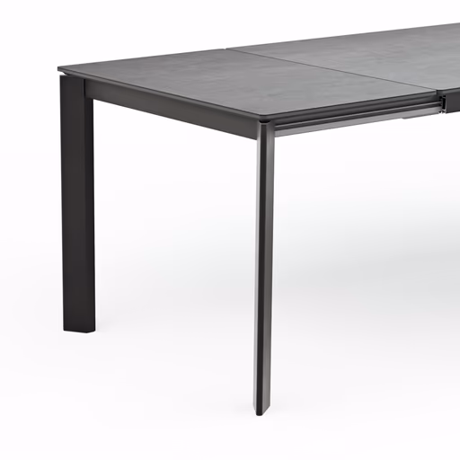 Esstisch Menosa - ausziehbar, LB ca. 160x90 cm, Keramik, Anthrazit