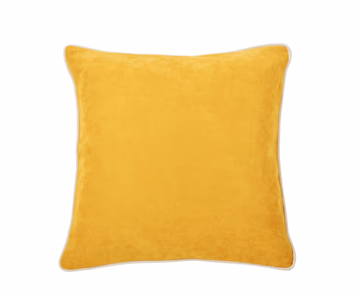 Kissenhülle mit Keder - BL ca. 45x45, Gelb